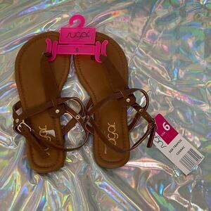 NWT: Tan Sugar Sandals  - size: 6